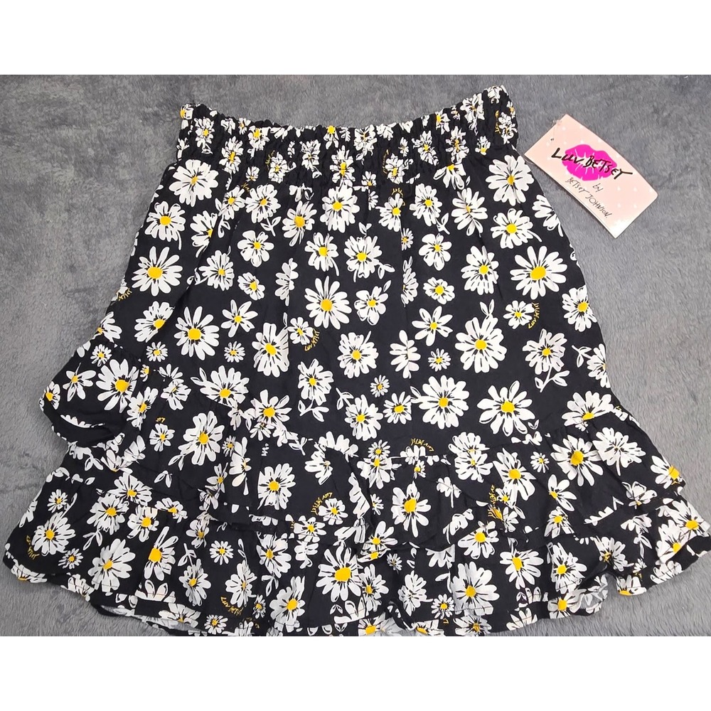 Luv Betsey by Betsey Johnson Daisy Floral 2 Piece Set Crop Top Skirt XS New - Picture 4 of 7